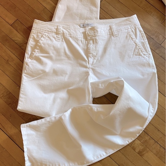 Liz Claiborne Cropped White Chinos Women’s Pants sz.10 - Picture 3 of 10